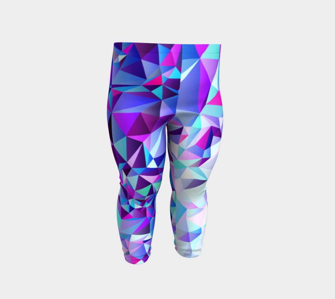 Abstract Geometric Polygon Purple Ombre - Baby Leggings preview #2
