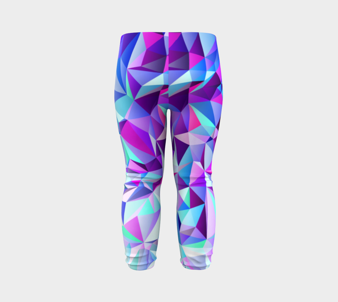 Abstract Geometric Polygon Purple Ombre - Baby Leggings preview #7