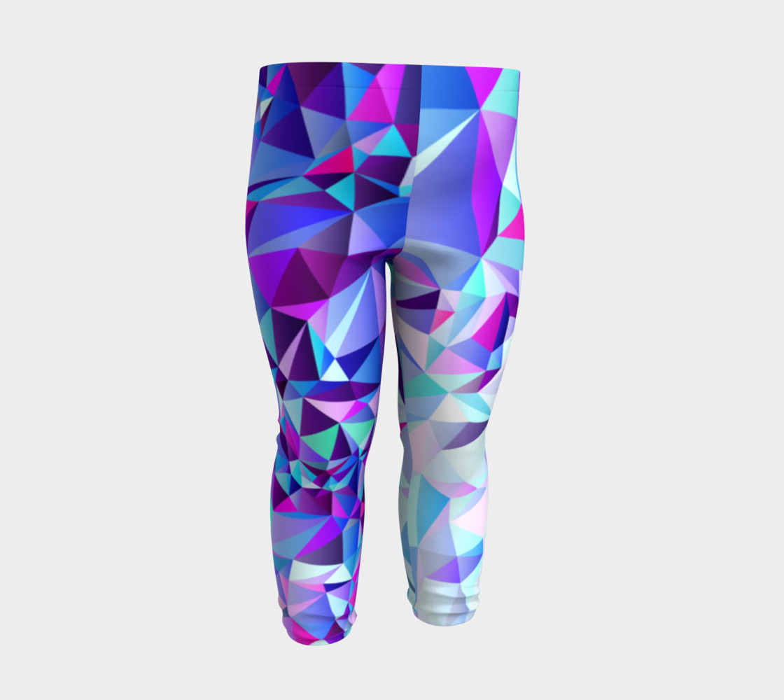 Abstract Geometric Polygon Purple Ombre - Baby Leggings preview #3
