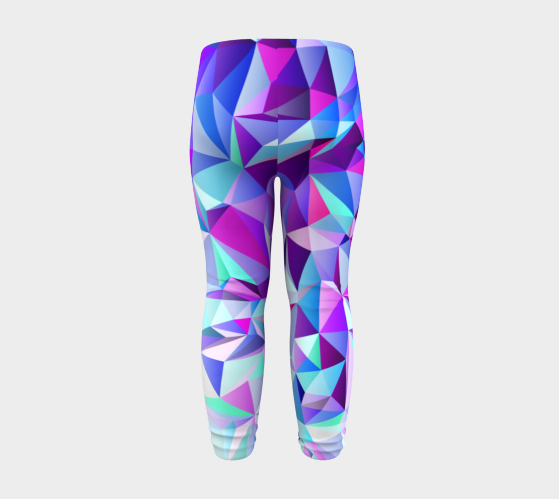 Abstract Geometric Polygon Purple Ombre - Baby Leggings preview #8