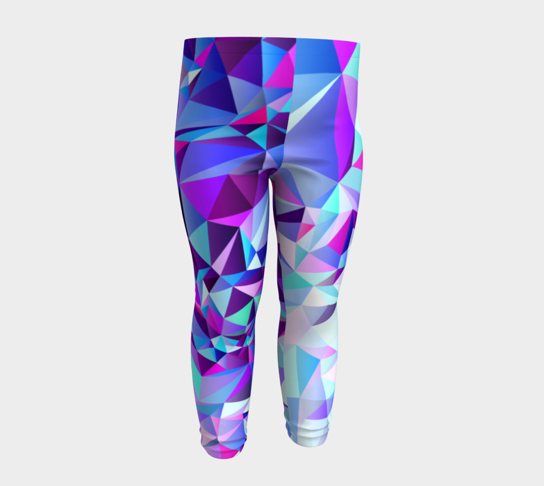 Abstract Geometric Polygon Purple Ombre - Baby Leggings preview #4
