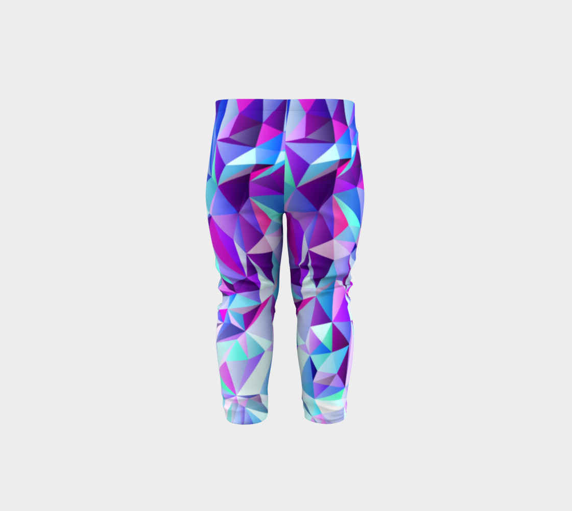 Abstract Geometric Polygon Purple Ombre - Baby Leggings preview #5