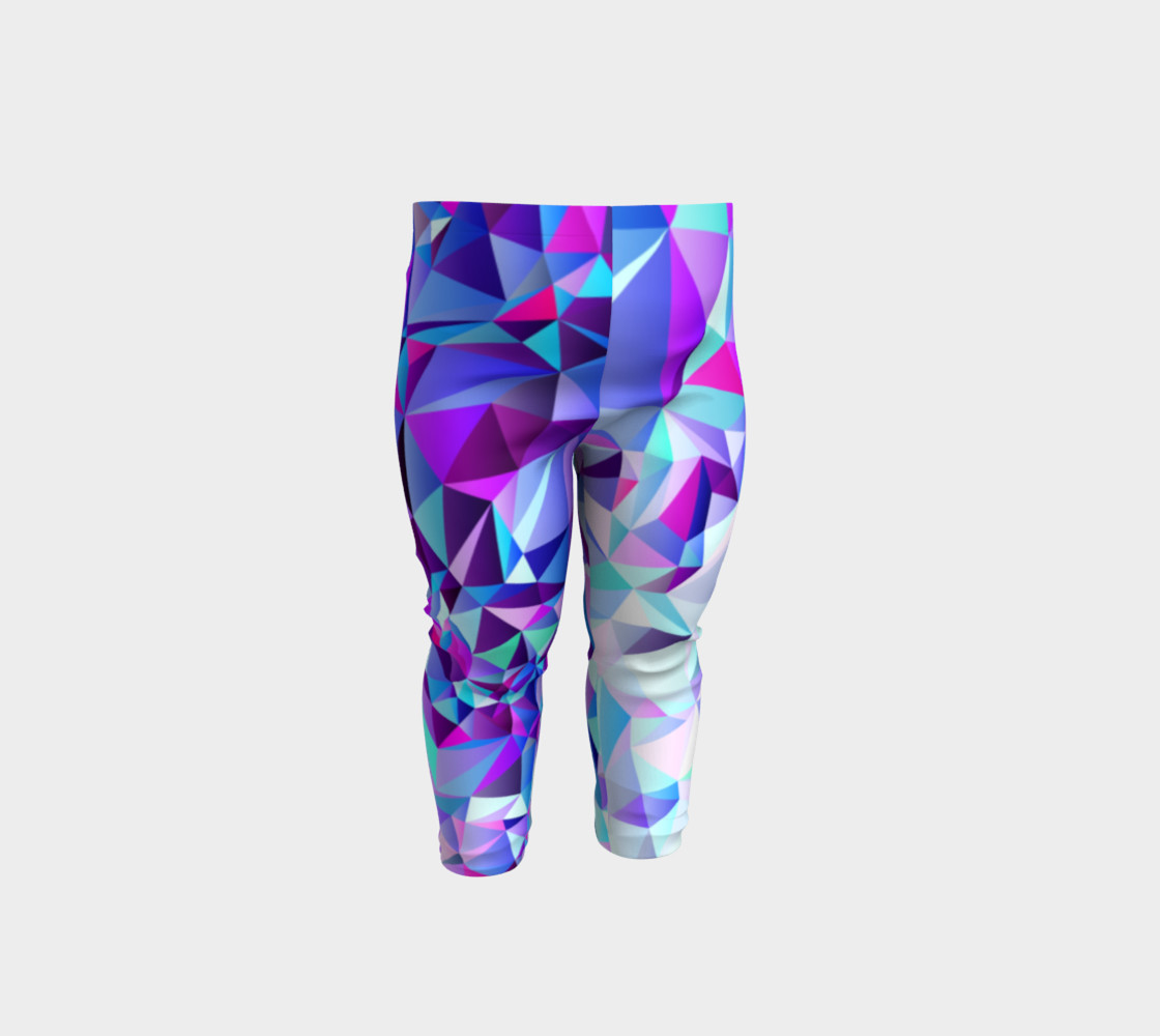 Abstract Geometric Polygon Purple Ombre - Baby Leggings preview #1