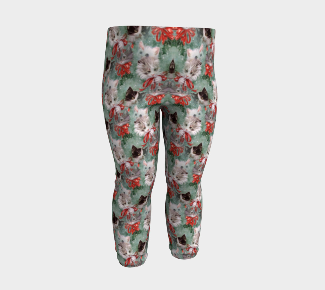 Christmas Kitties Baby Leggings preview #3