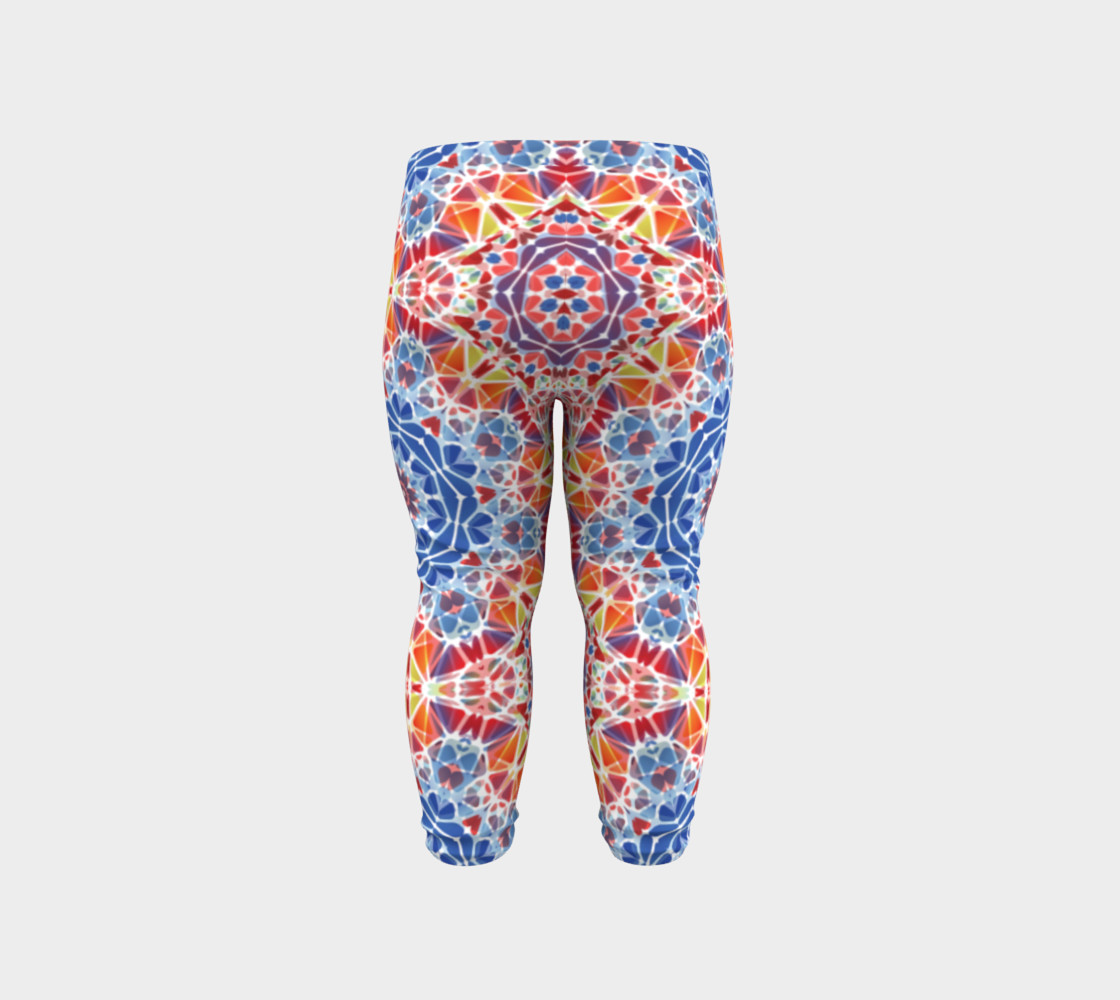 Blue and Orange Kaleidoscope Baby Leggings preview #6