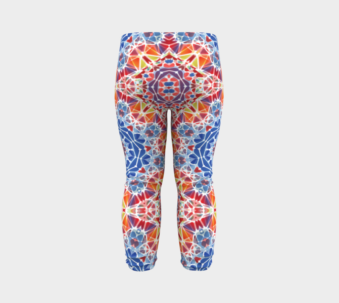 Blue and Orange Kaleidoscope Baby Leggings preview #7