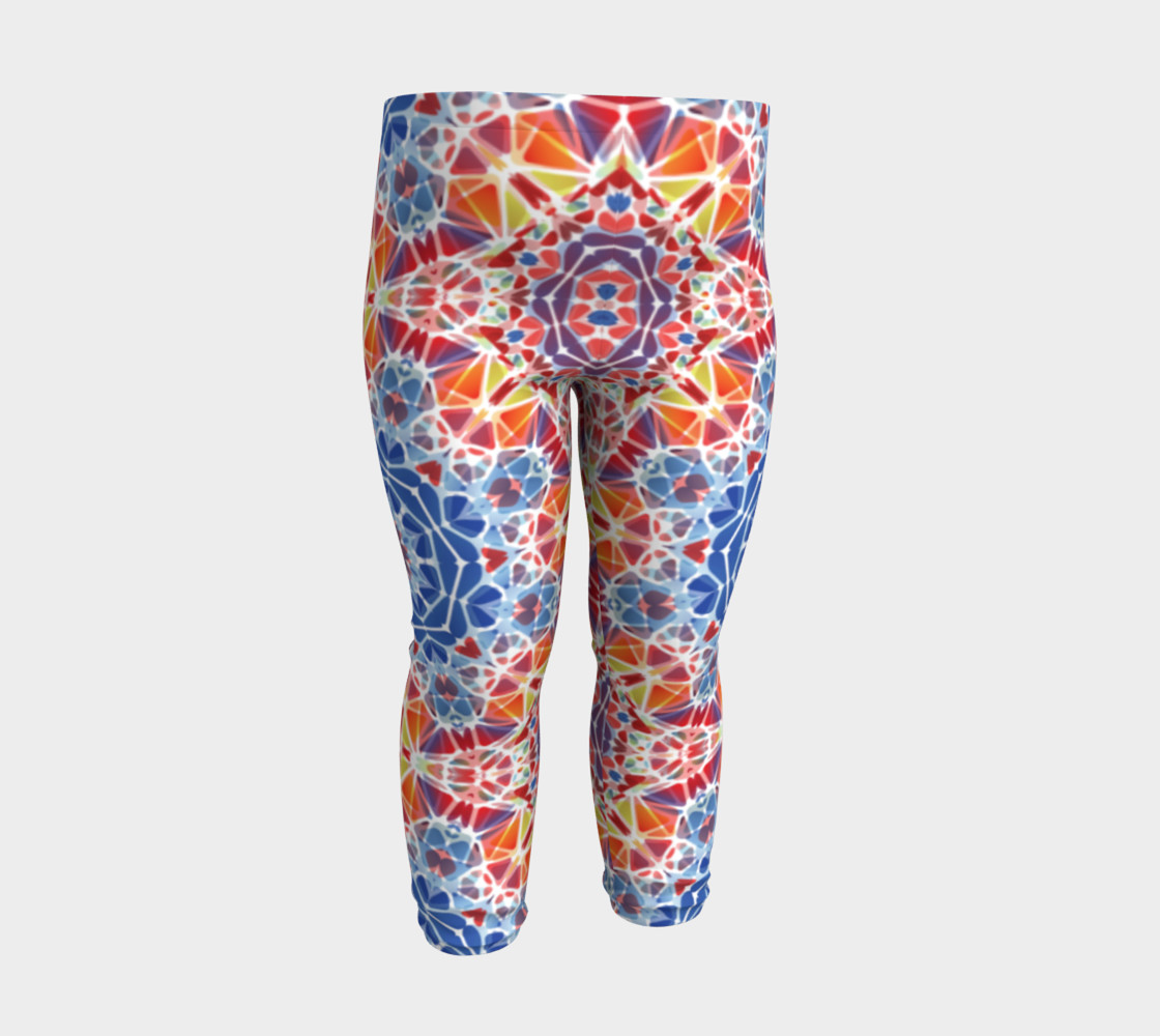 Blue and Orange Kaleidoscope Baby Leggings preview #3