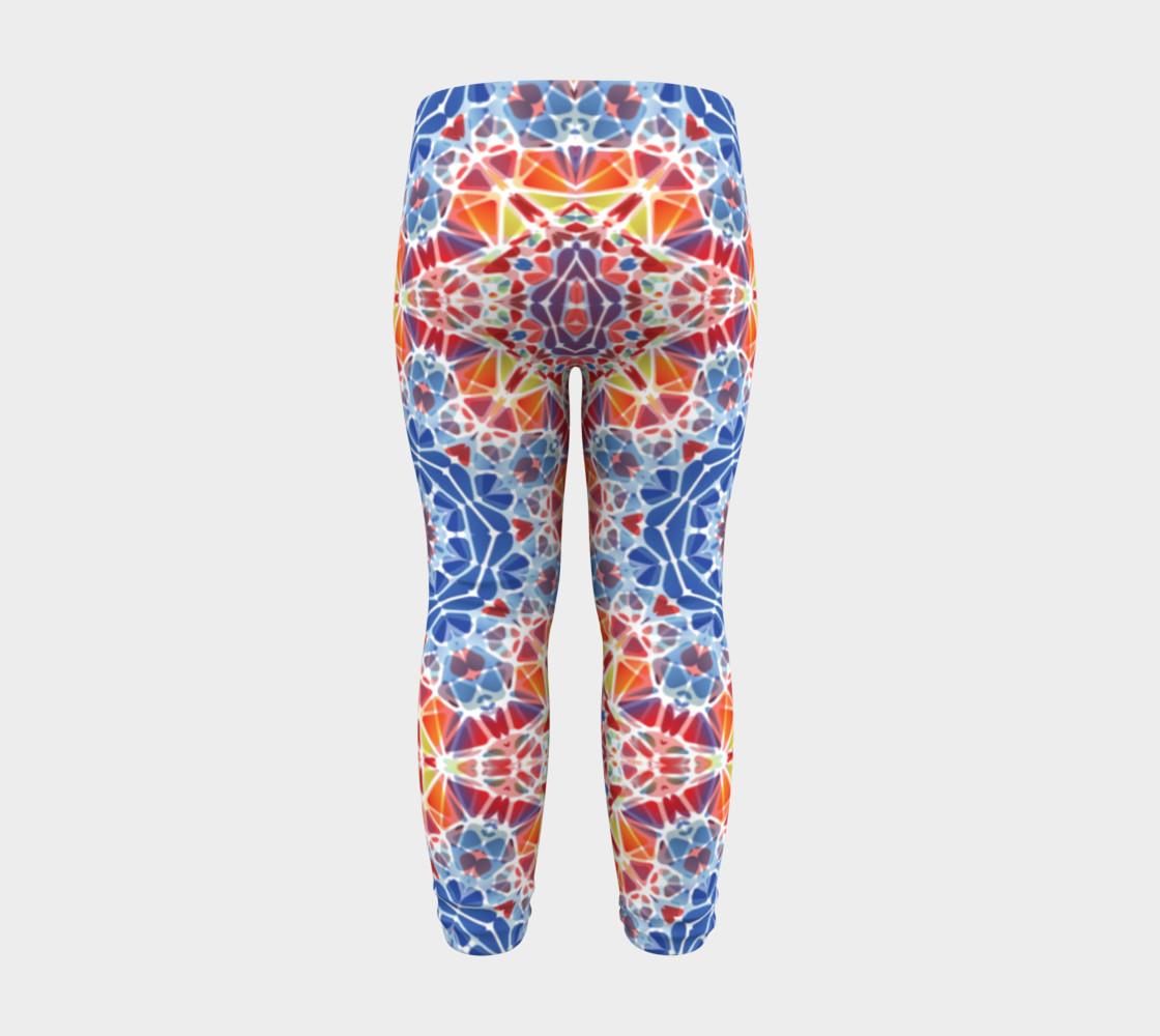Blue and Orange Kaleidoscope Baby Leggings preview #8