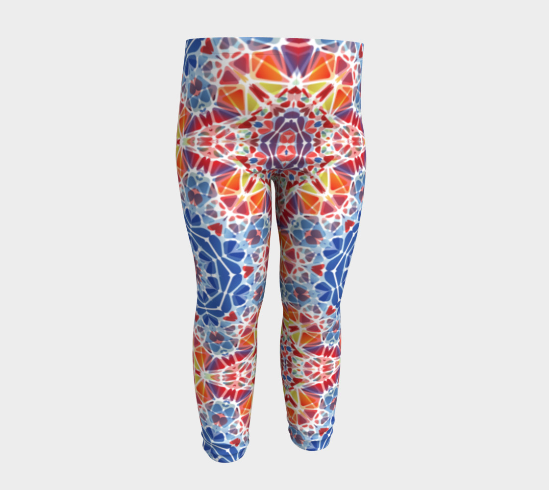 Blue and Orange Kaleidoscope Baby Leggings preview #4