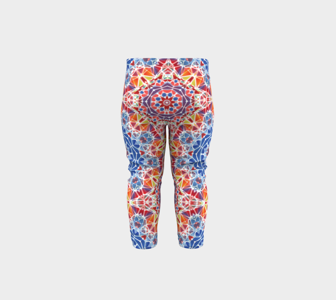 Blue and Orange Kaleidoscope Baby Leggings preview #5