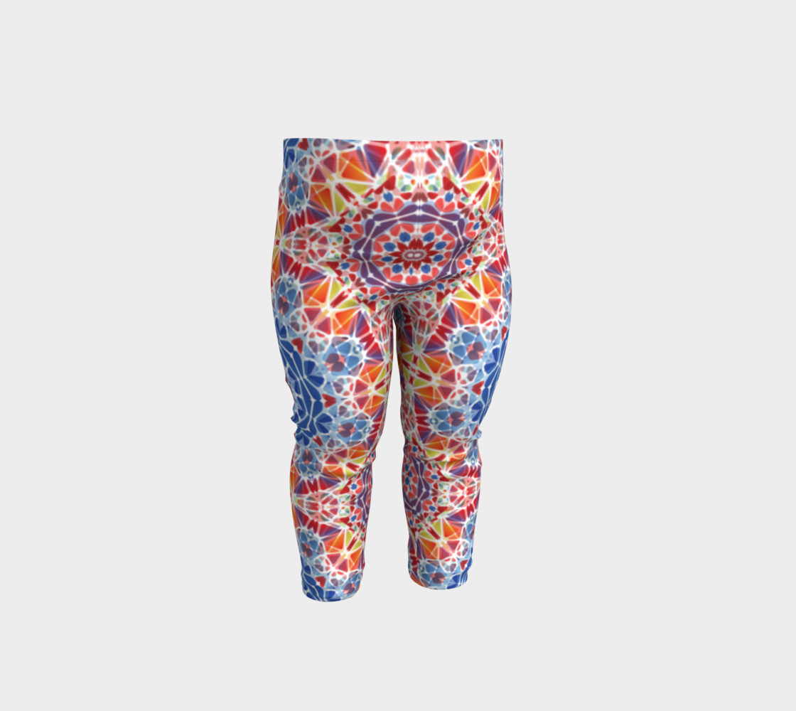 Blue and Orange Kaleidoscope Baby Leggings preview #1