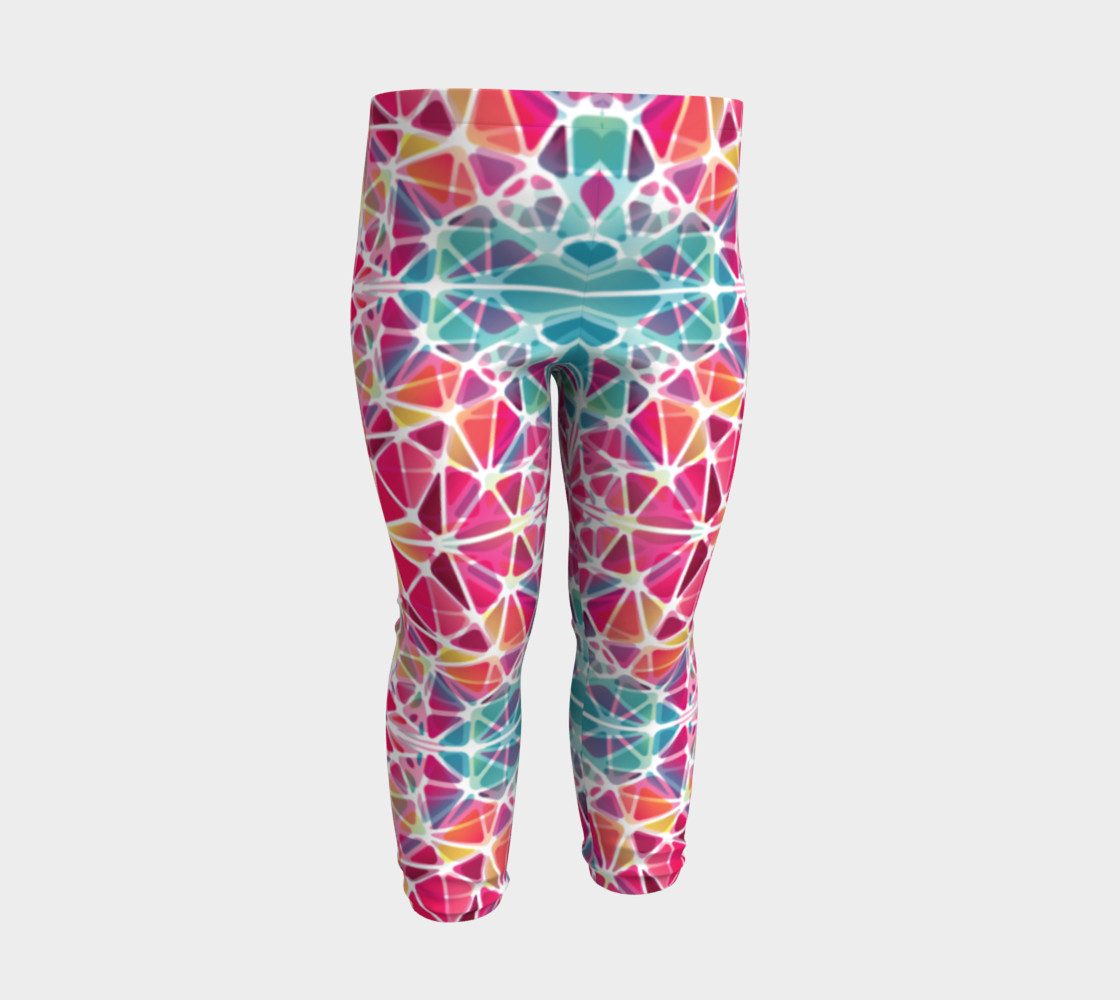 Pink and Blue Kaleidoscope Baby Leggings preview #3