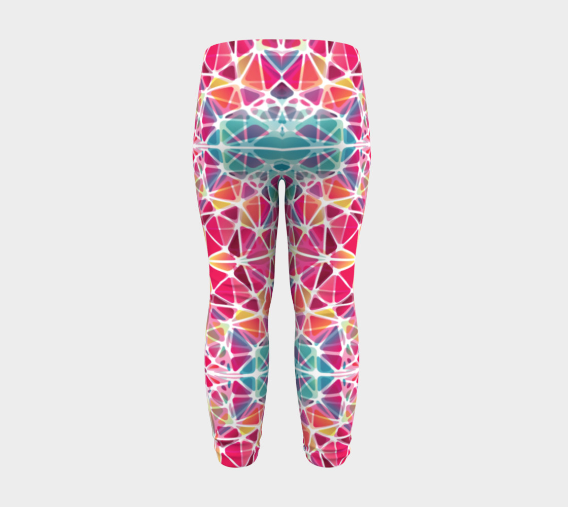 Pink and Blue Kaleidoscope Baby Leggings preview #8