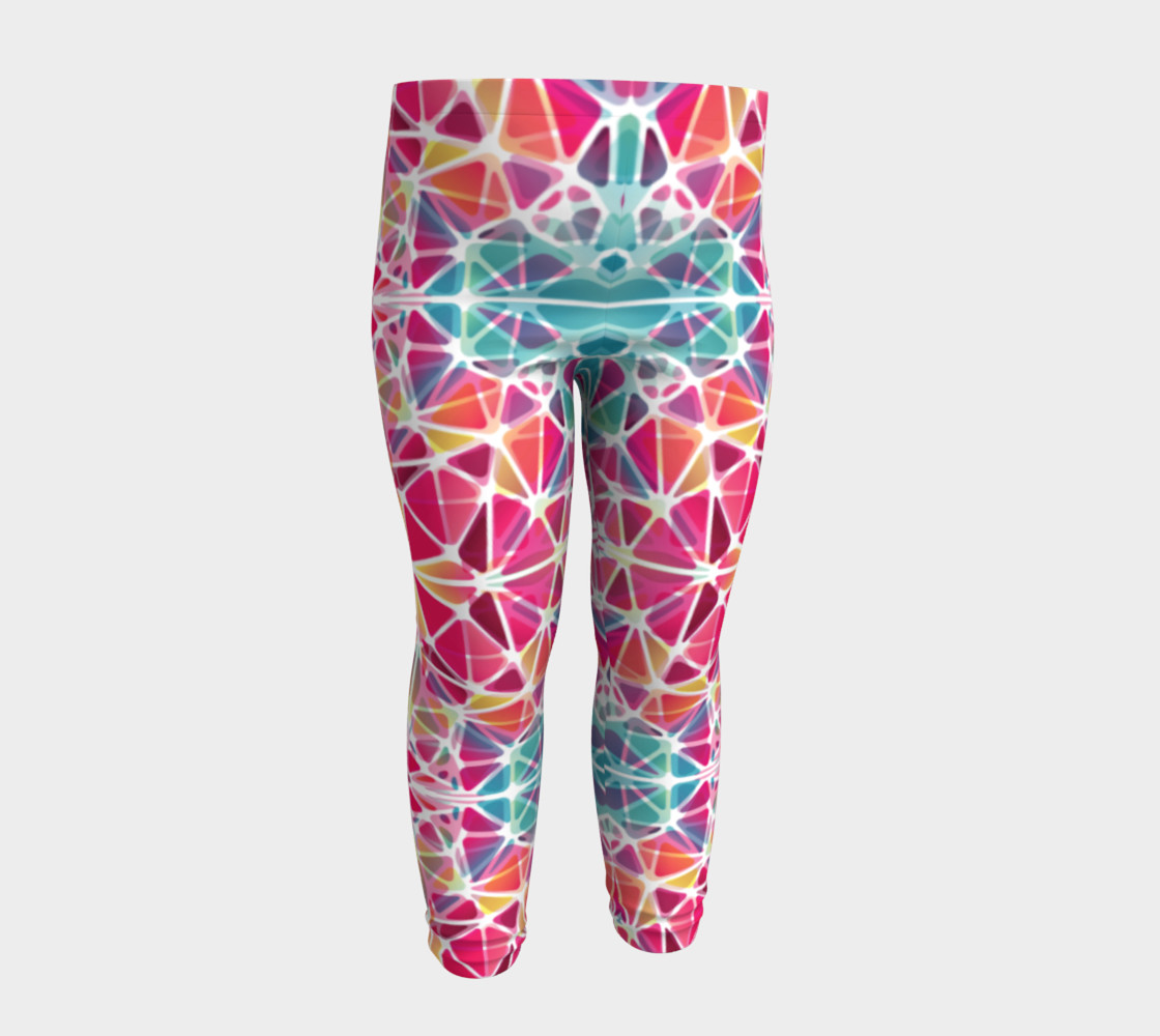 Pink and Blue Kaleidoscope Baby Leggings preview #4