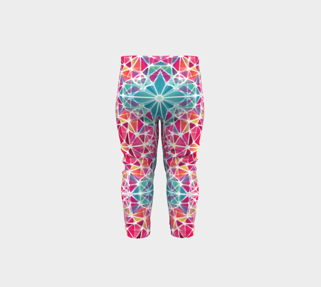 Pink and Blue Kaleidoscope Baby Leggings preview #5