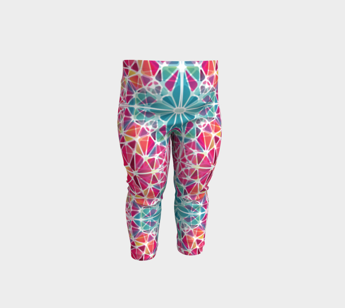 Pink and Blue Kaleidoscope Baby Leggings preview #1
