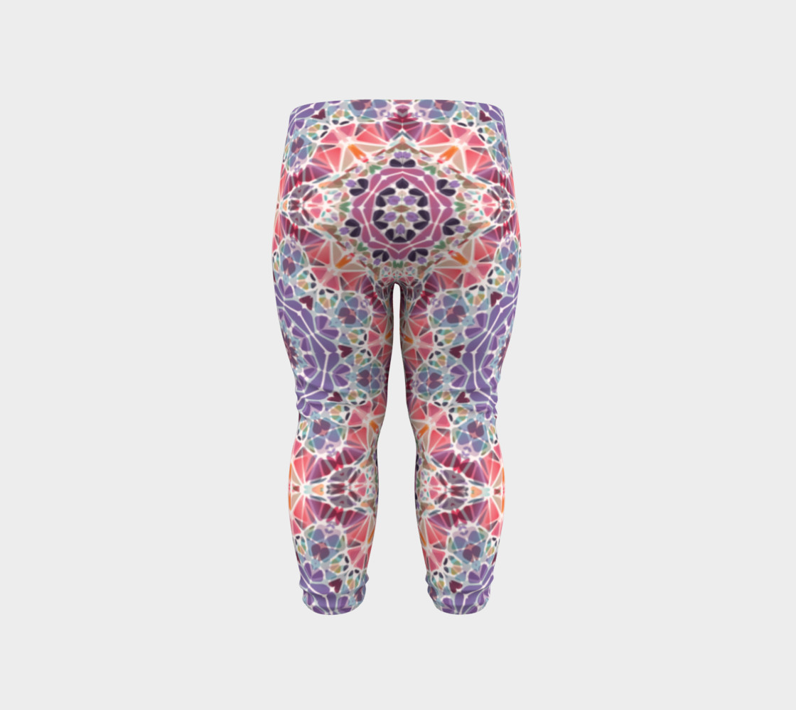 Purple and Pink Kaleidoscope Baby Leggings preview #6