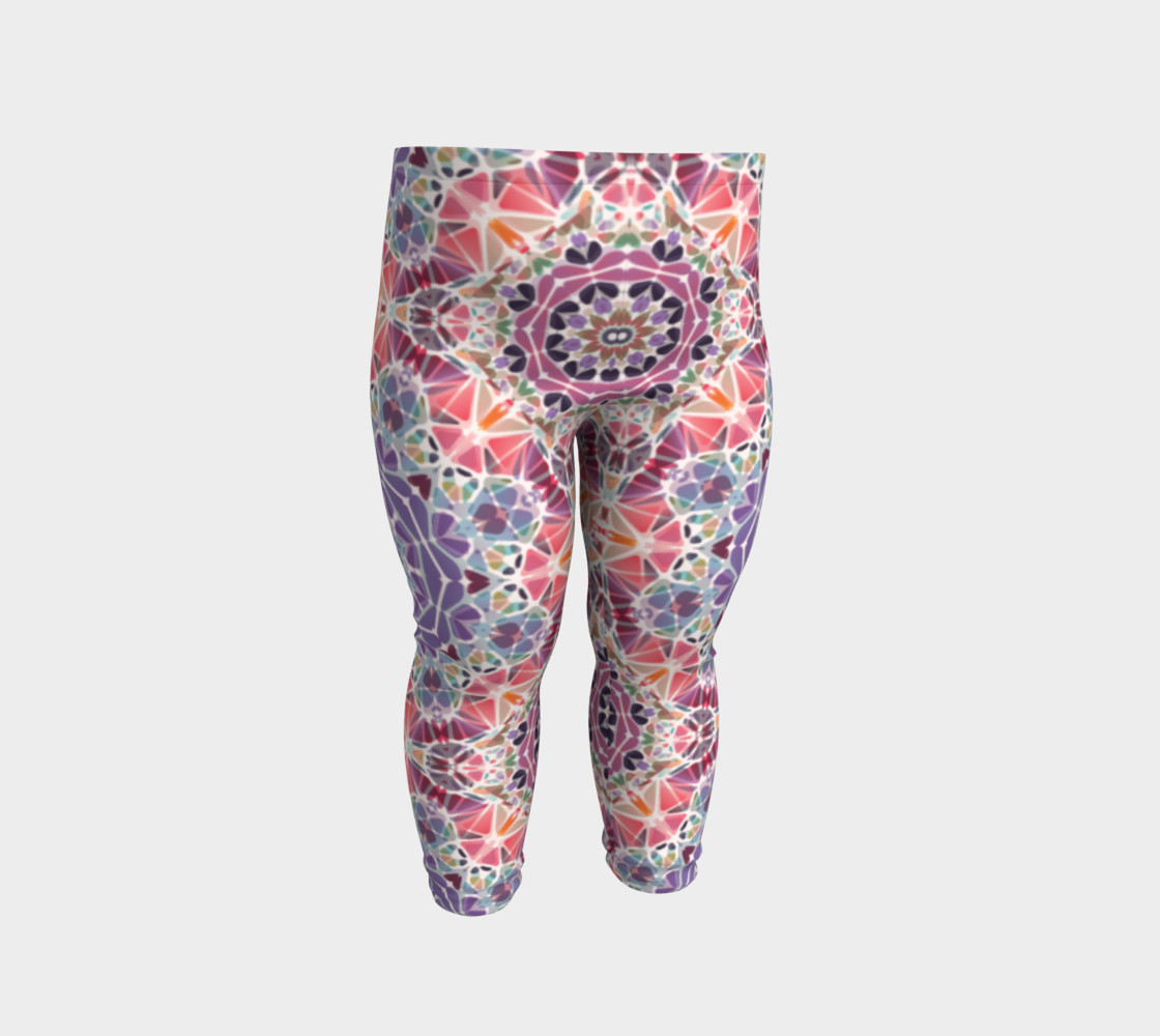 Purple and Pink Kaleidoscope Baby Leggings preview #2