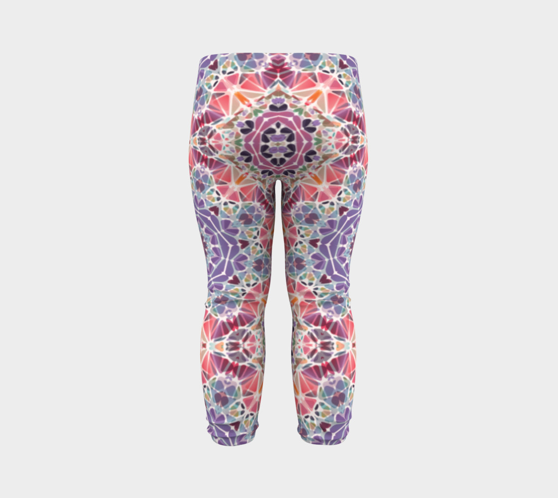 Purple and Pink Kaleidoscope Baby Leggings preview #7