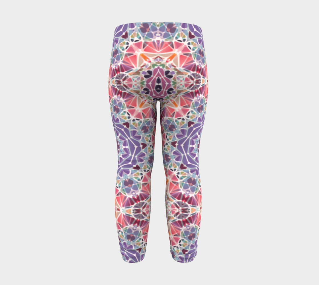 Purple and Pink Kaleidoscope Baby Leggings preview #8