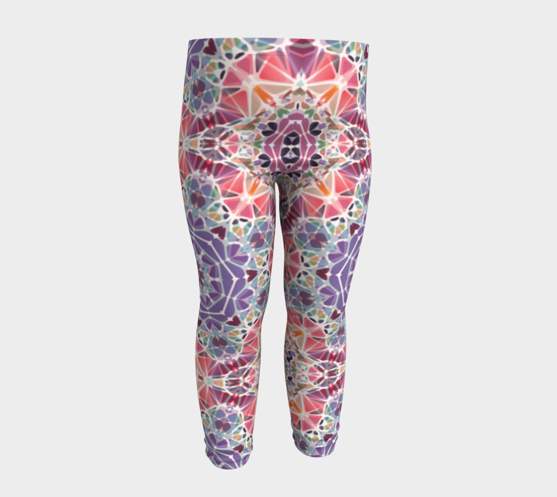 Purple and Pink Kaleidoscope Baby Leggings preview #4