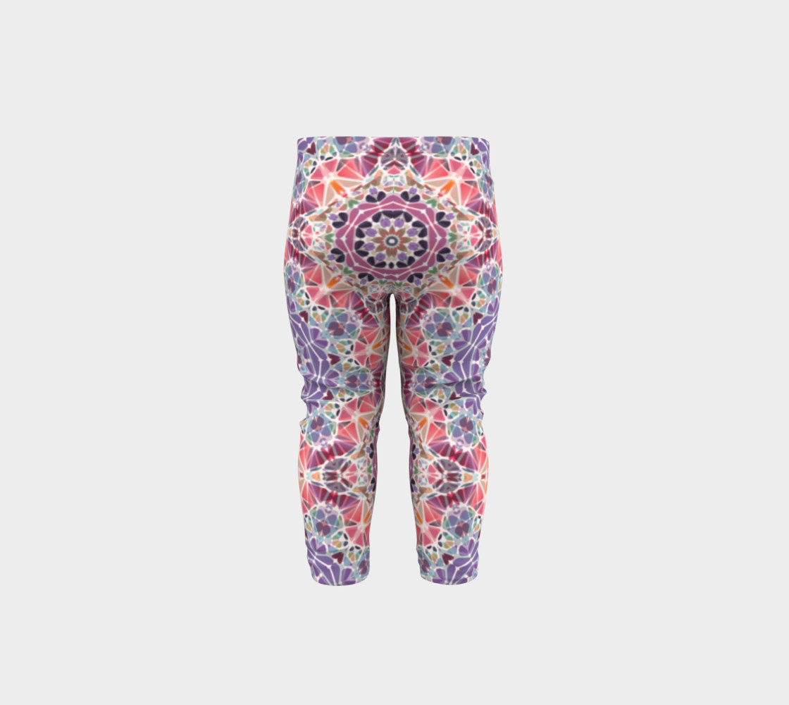 Purple and Pink Kaleidoscope Baby Leggings preview #5