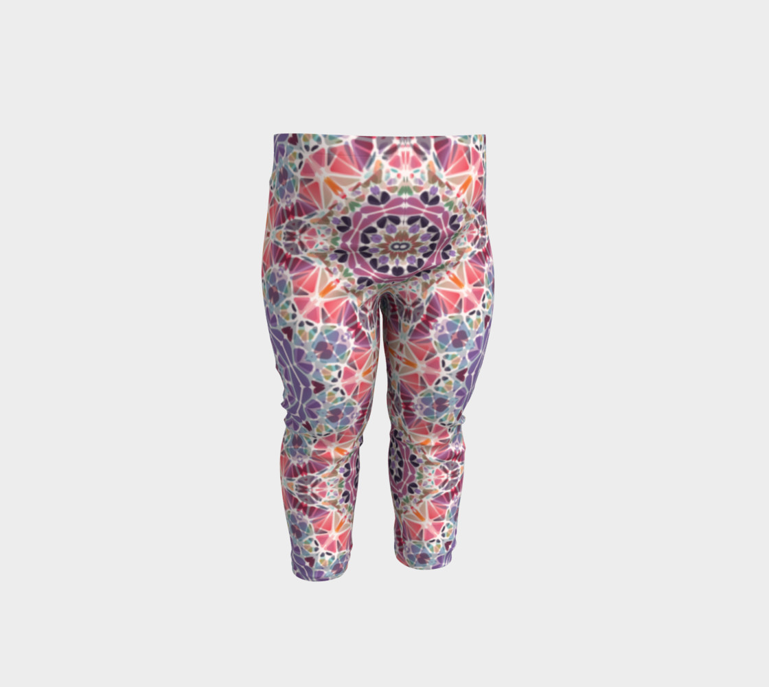 Purple and Pink Kaleidoscope Baby Leggings preview #1