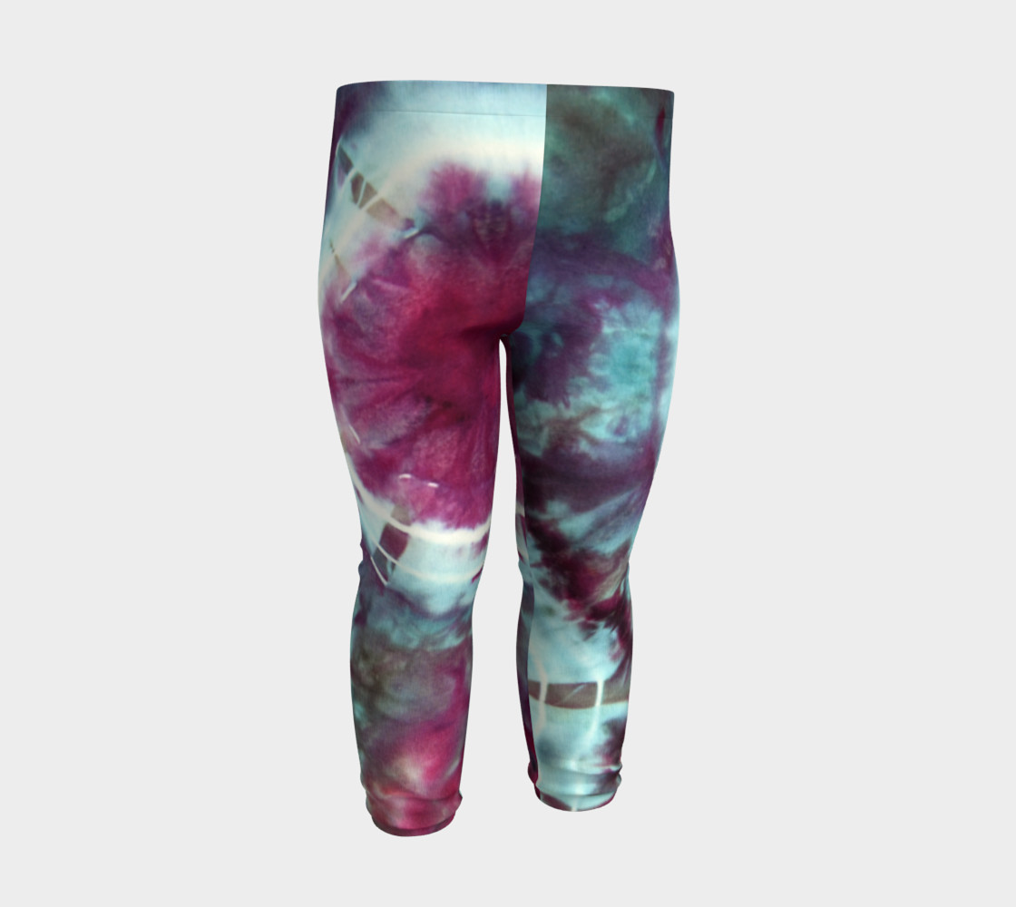 Pink Circles Baby Leggings preview #3