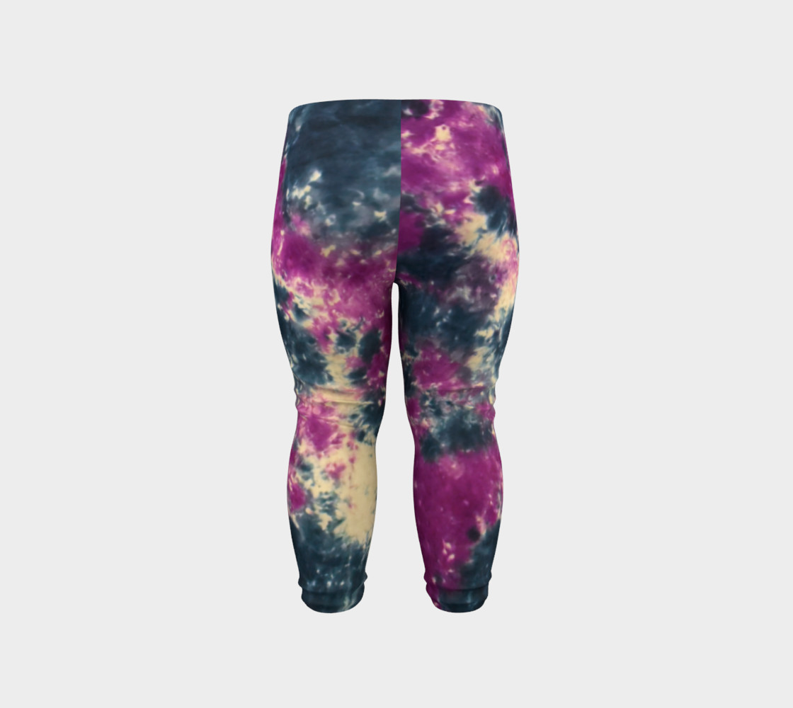 Blue Purple Scrunch Baby Leggings preview #6