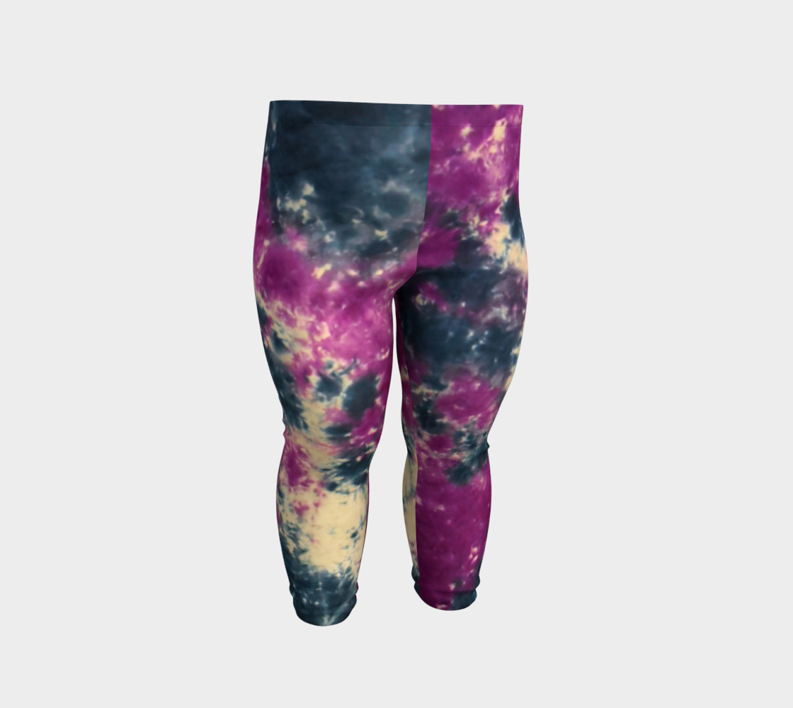 Blue Purple Scrunch Baby Leggings preview #2