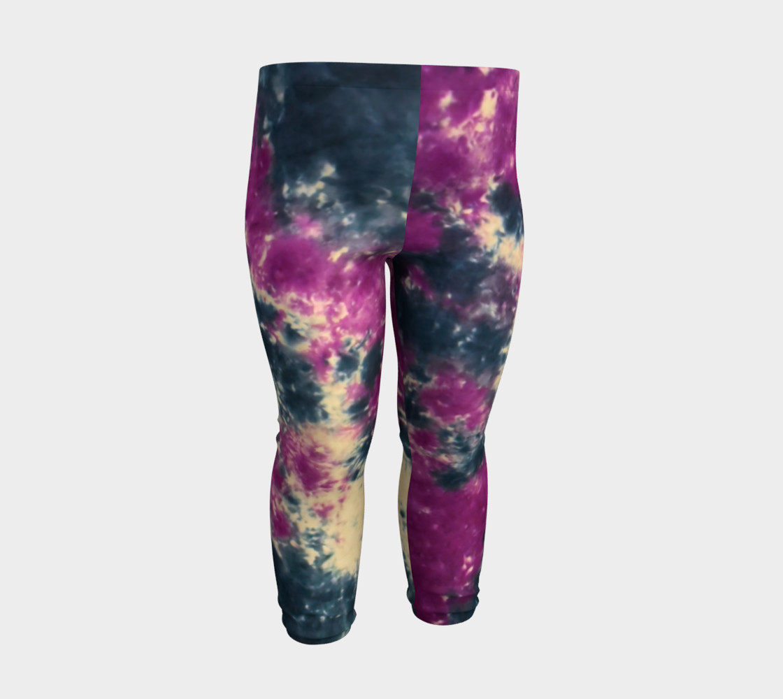 Blue Purple Scrunch Baby Leggings preview #3
