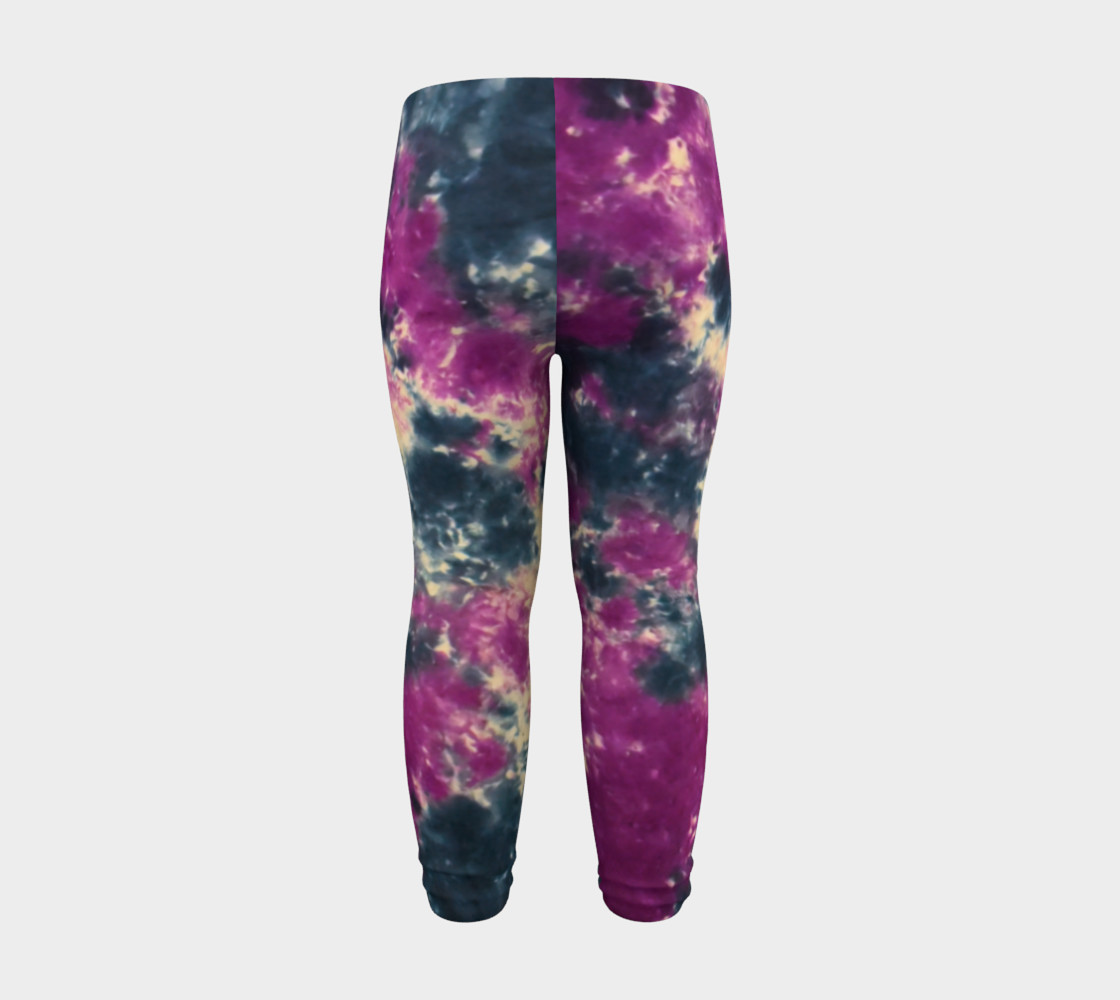 Blue Purple Scrunch Baby Leggings preview #8