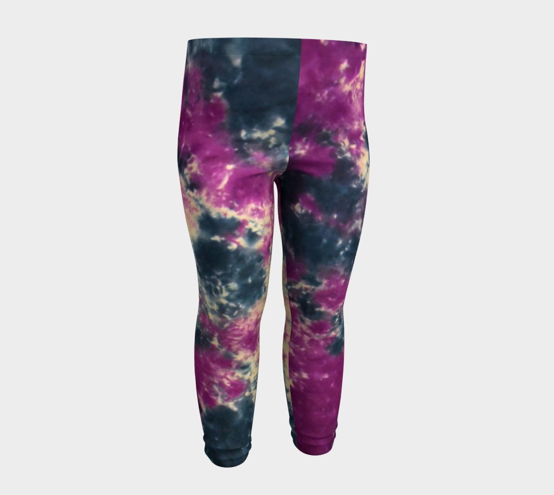 Blue Purple Scrunch Baby Leggings preview #4
