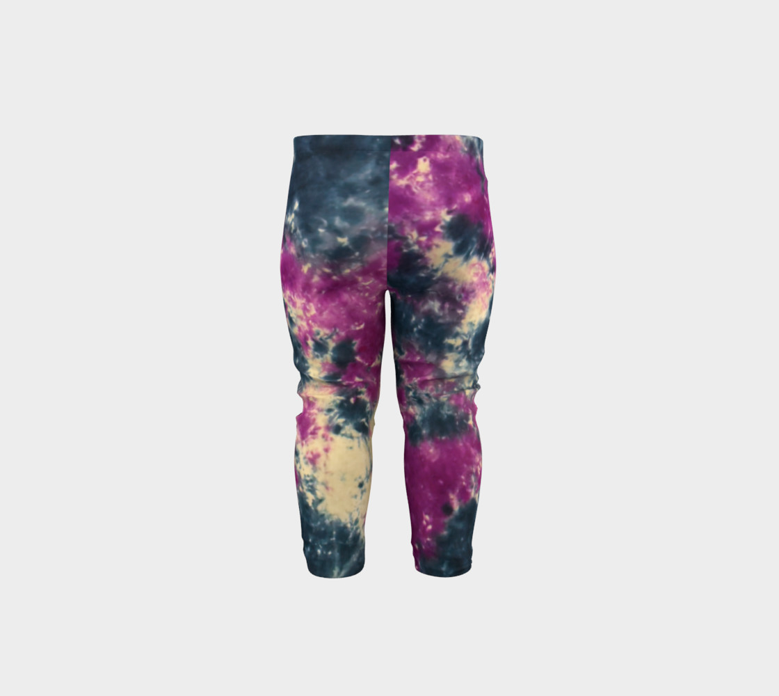 Blue Purple Scrunch Baby Leggings preview #5
