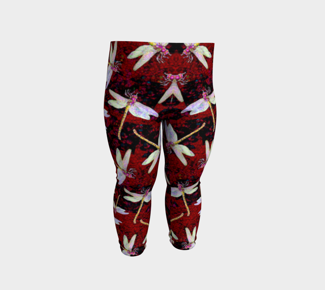 Baby Dragonfly Leggings Red Miniature #3