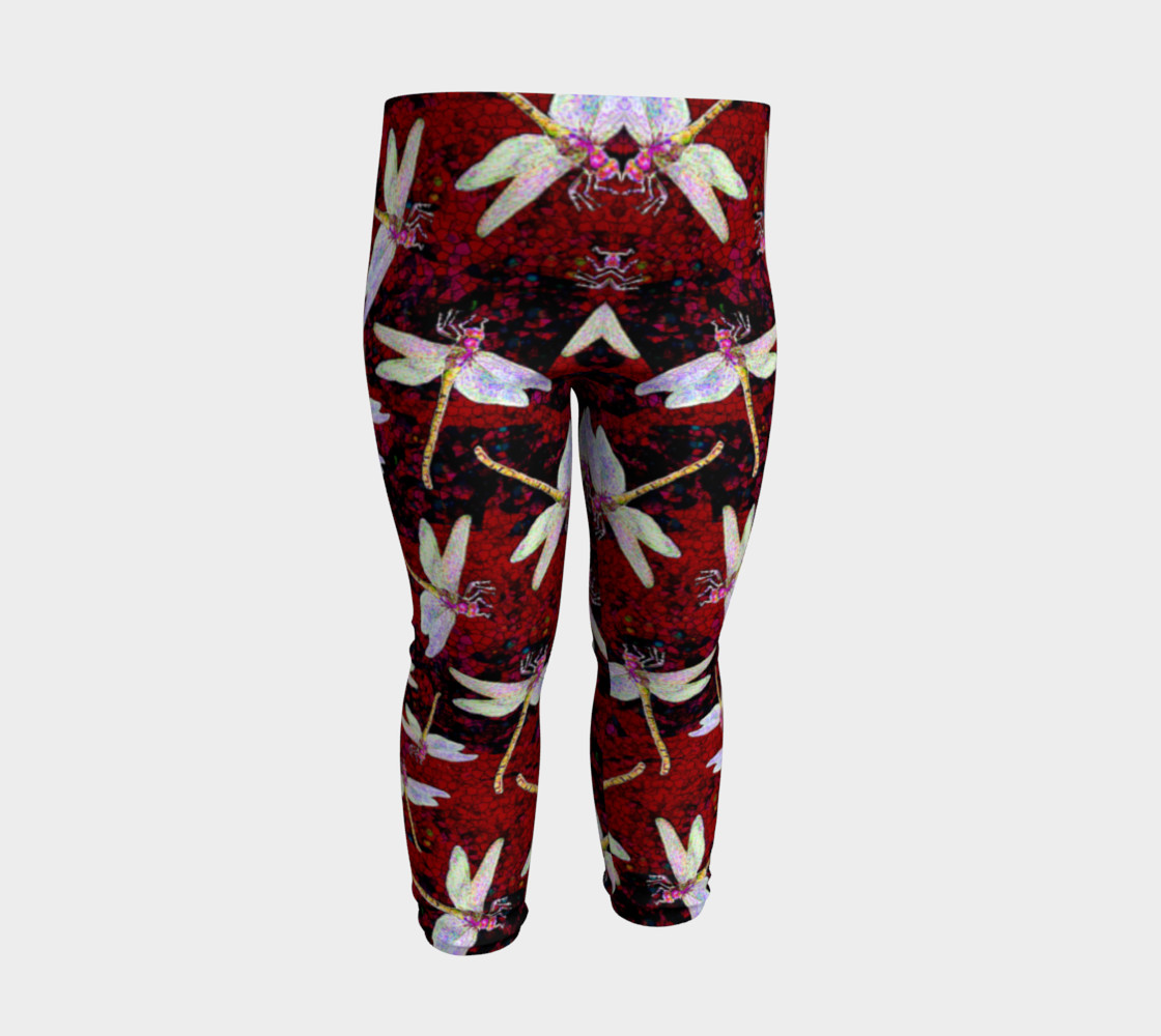 Baby Dragonfly Leggings Red Miniature #4