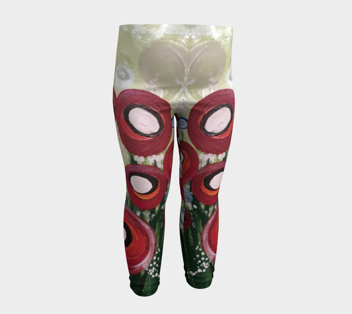 Whimsical Poppy Baby Leggings preview #4