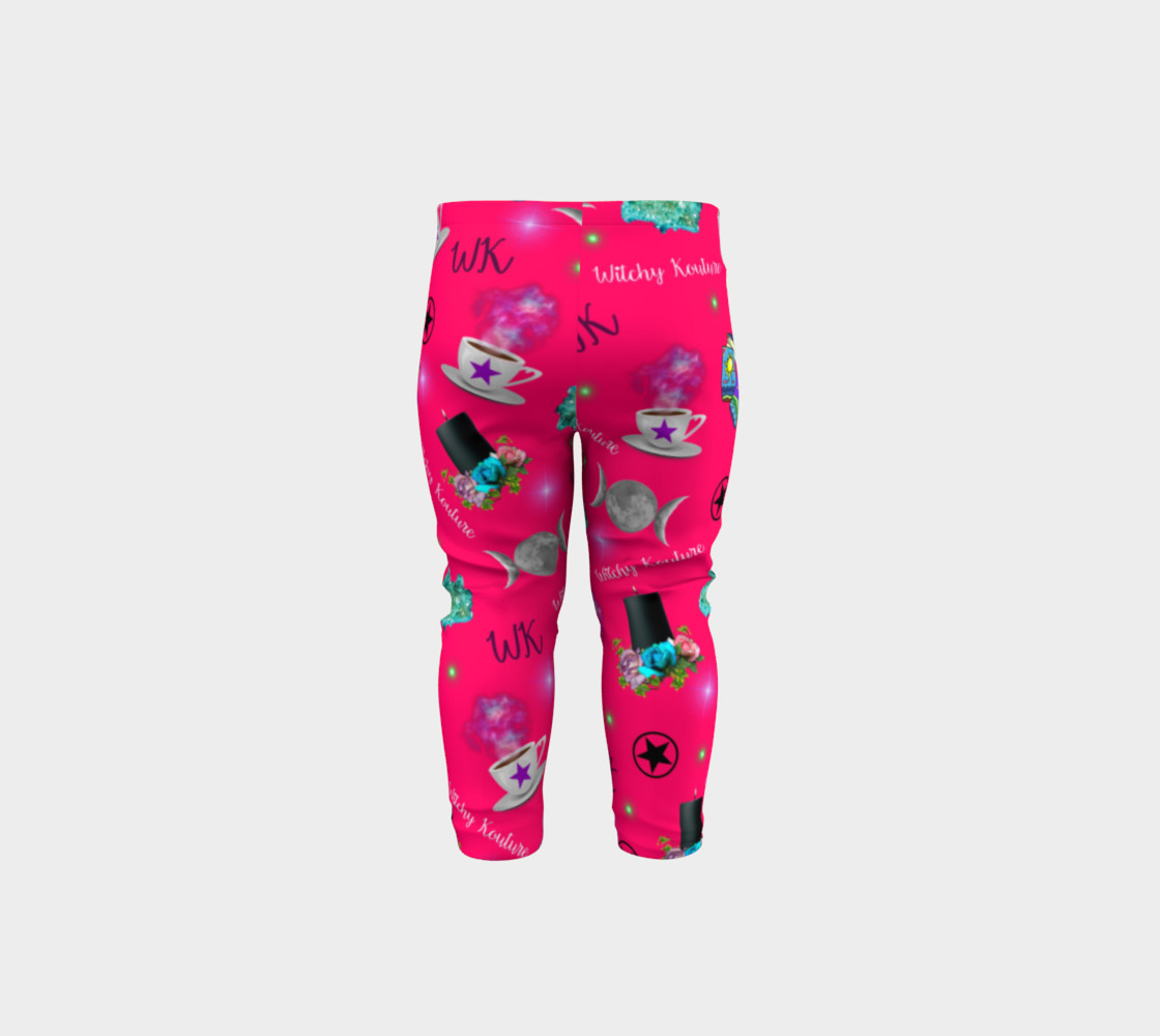 WK #ModernWitchLife Pink Print Baby Leggings preview #5