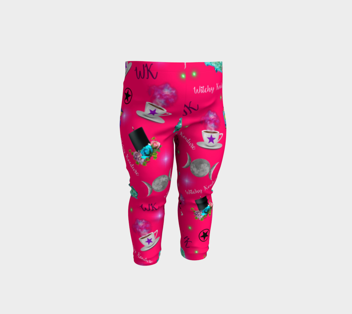 WK #ModernWitchLife Pink Print Baby Leggings preview #1