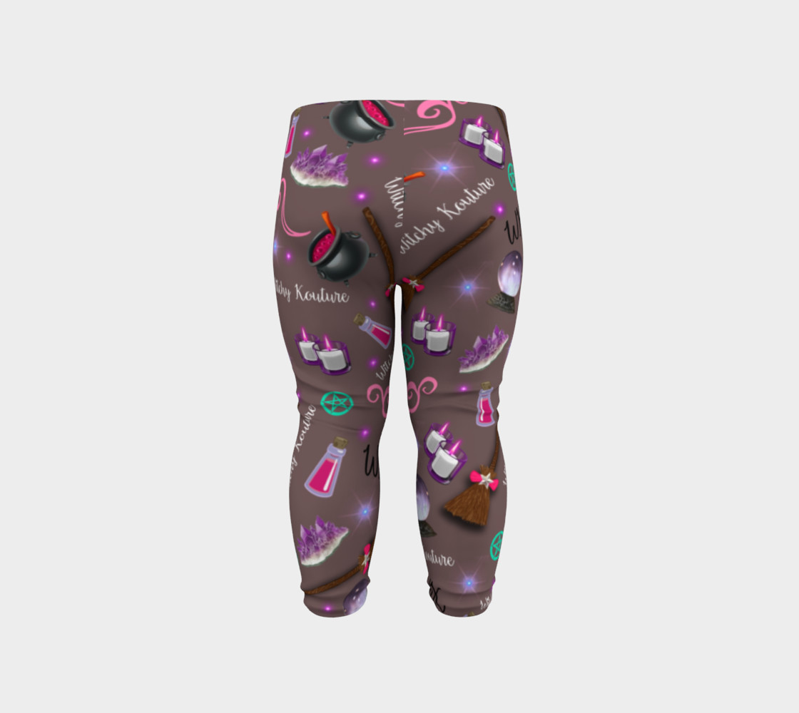 WK #ModernWitchLife Taupe Print Baby Leggings preview #6