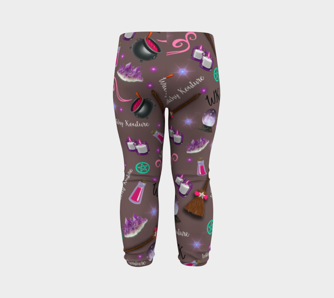 WK #ModernWitchLife Taupe Print Baby Leggings preview #7