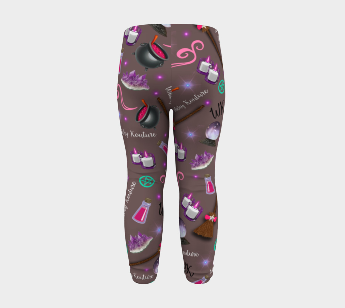 WK #ModernWitchLife Taupe Print Baby Leggings preview #8