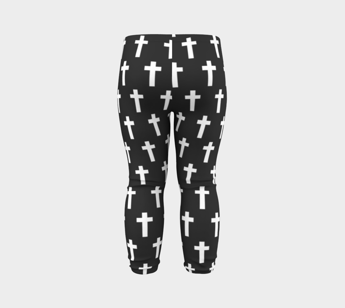 Black Cross baby leggings preview #7