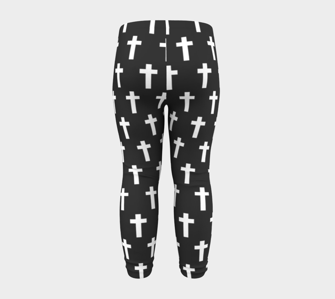 Black Cross baby leggings preview #8