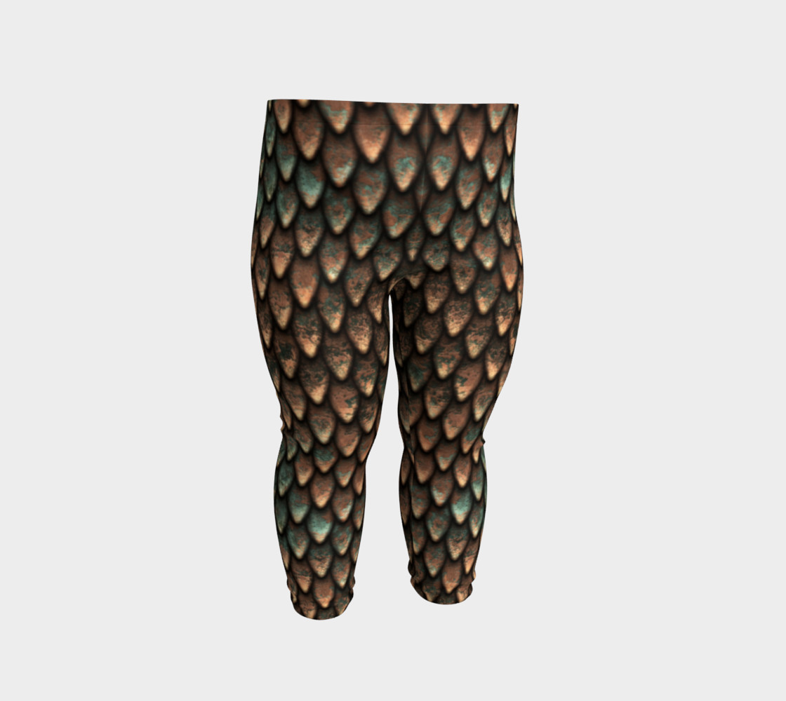 Copper Scales Baby Leggings preview #2