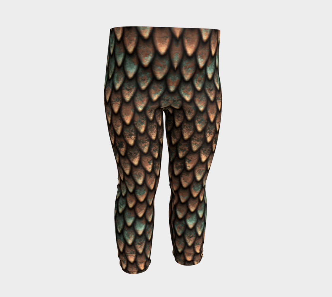 Copper Scales Baby Leggings preview #3