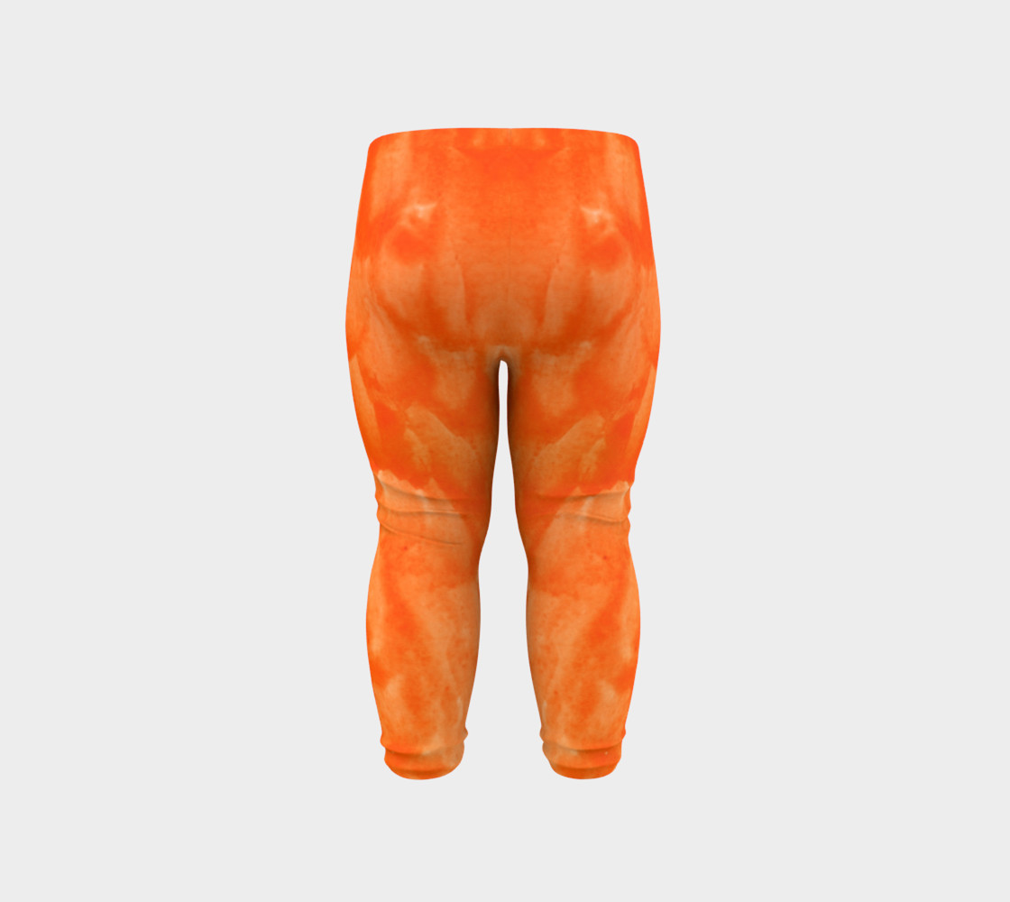 Orange Explosion Baby Leggings preview #6