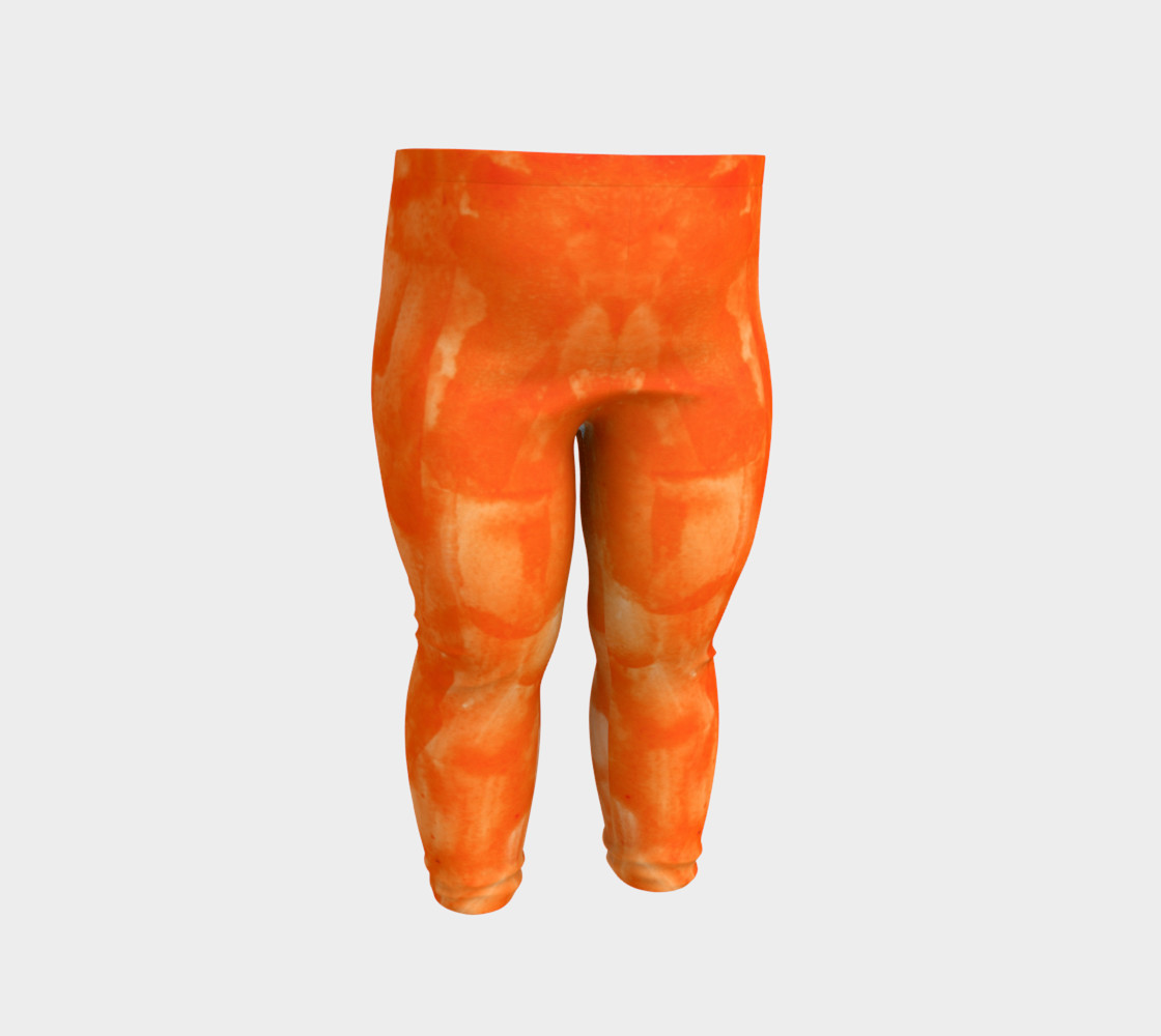 Orange Explosion Baby Leggings preview #2