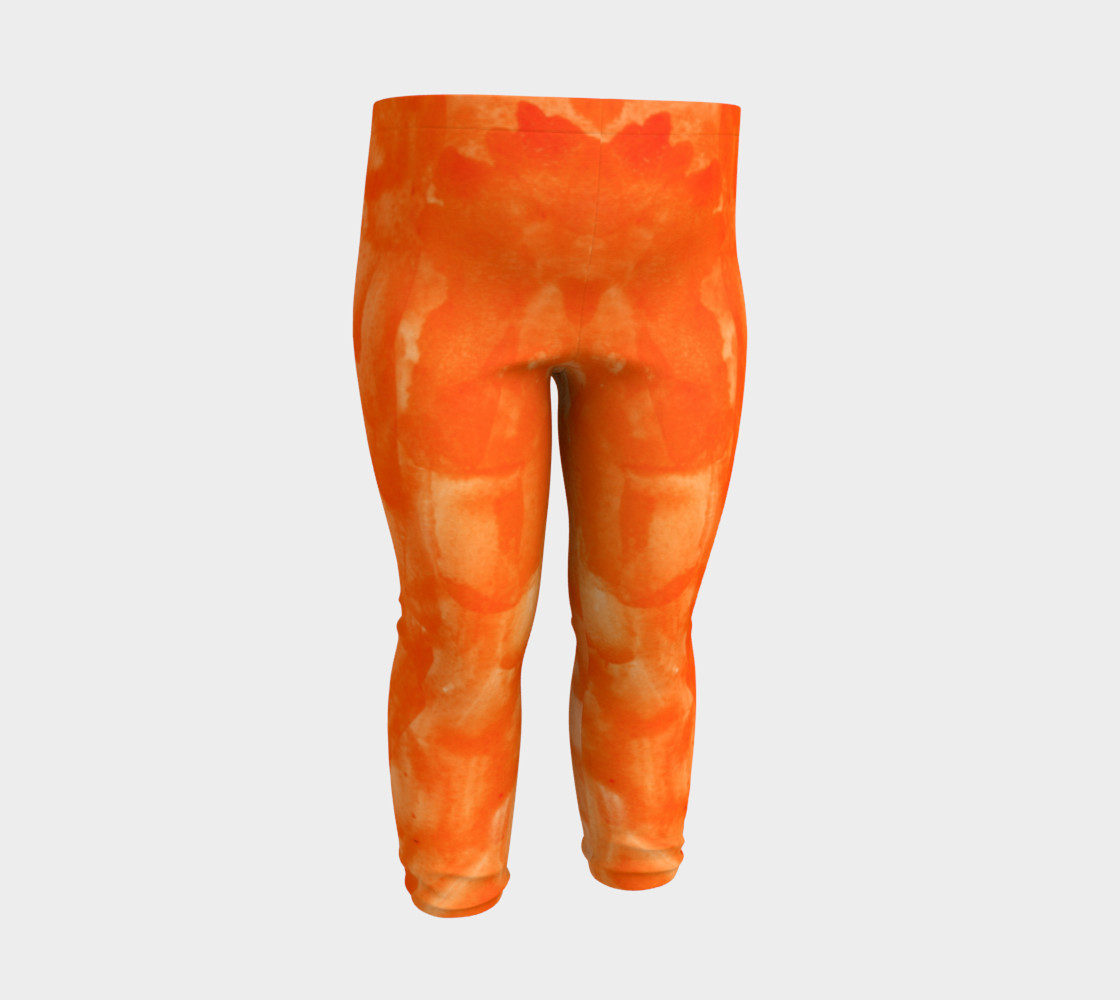 Orange Explosion Baby Leggings preview #3