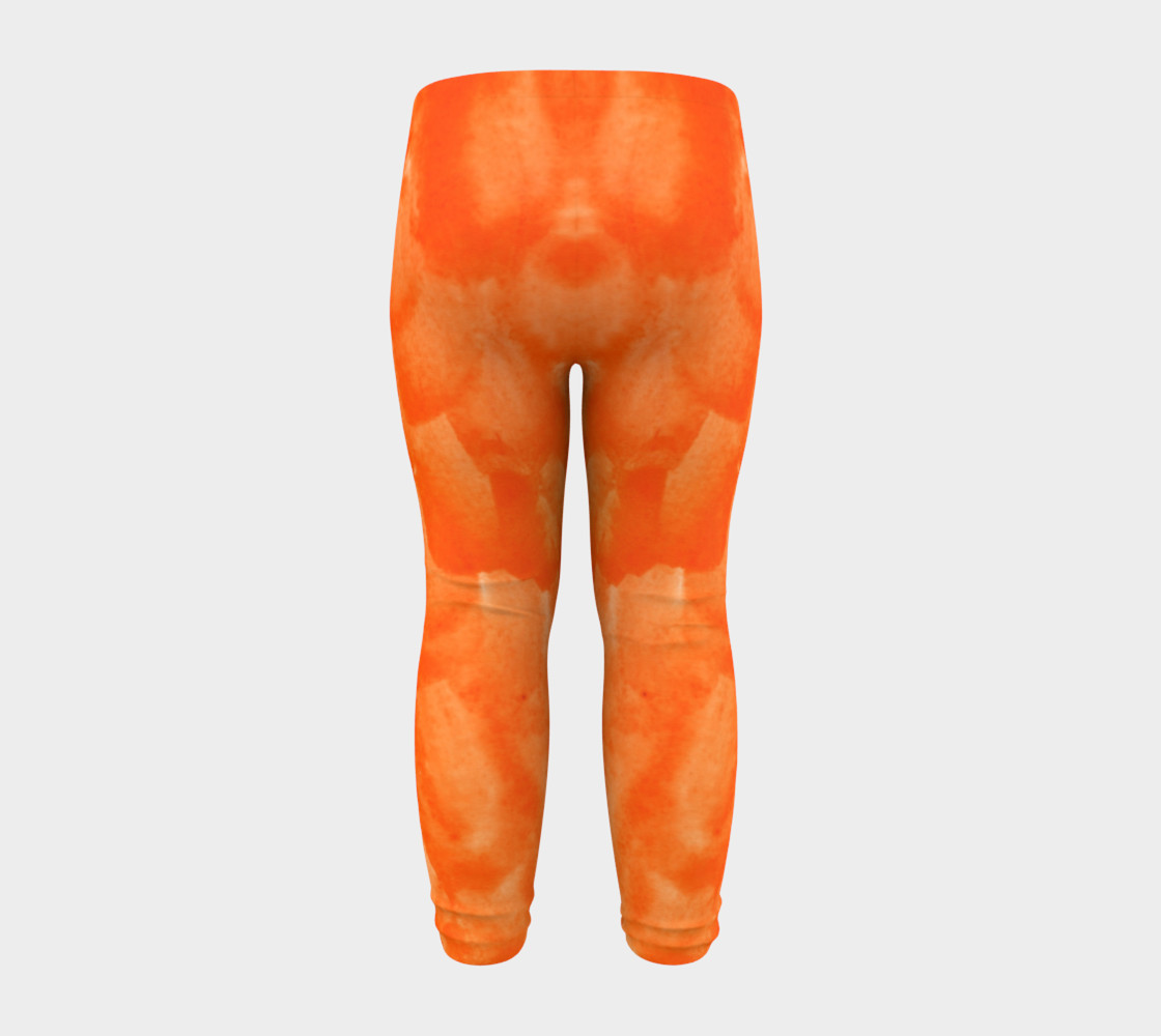 Orange Explosion Baby Leggings preview #8